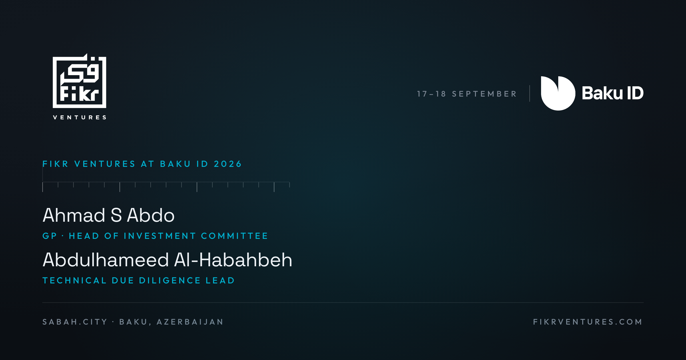Fikr Ventures at Baku ID 2026