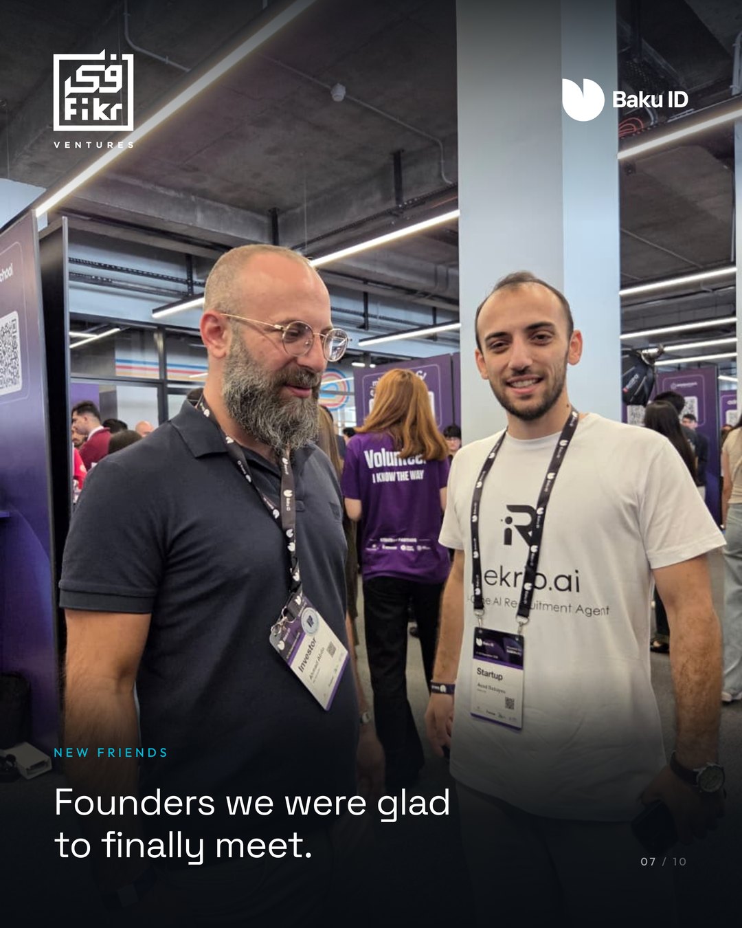 Founders we were glad to finally meet — Two Days in Baku