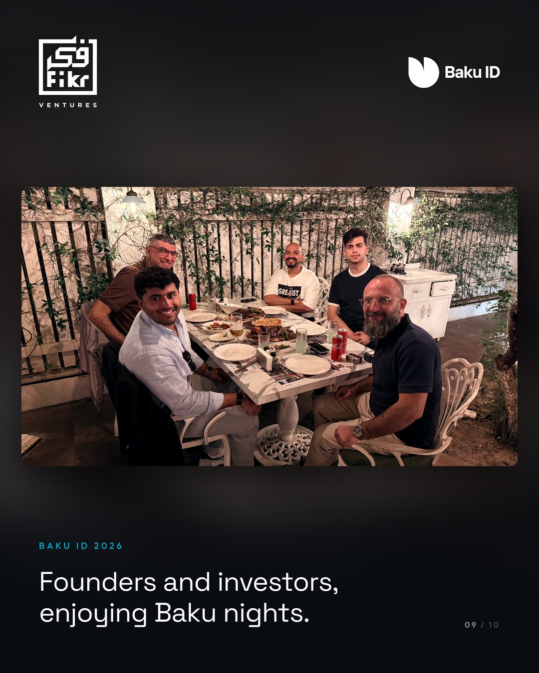 Founders and investors, enjoying Baku nights — Two Days in Baku